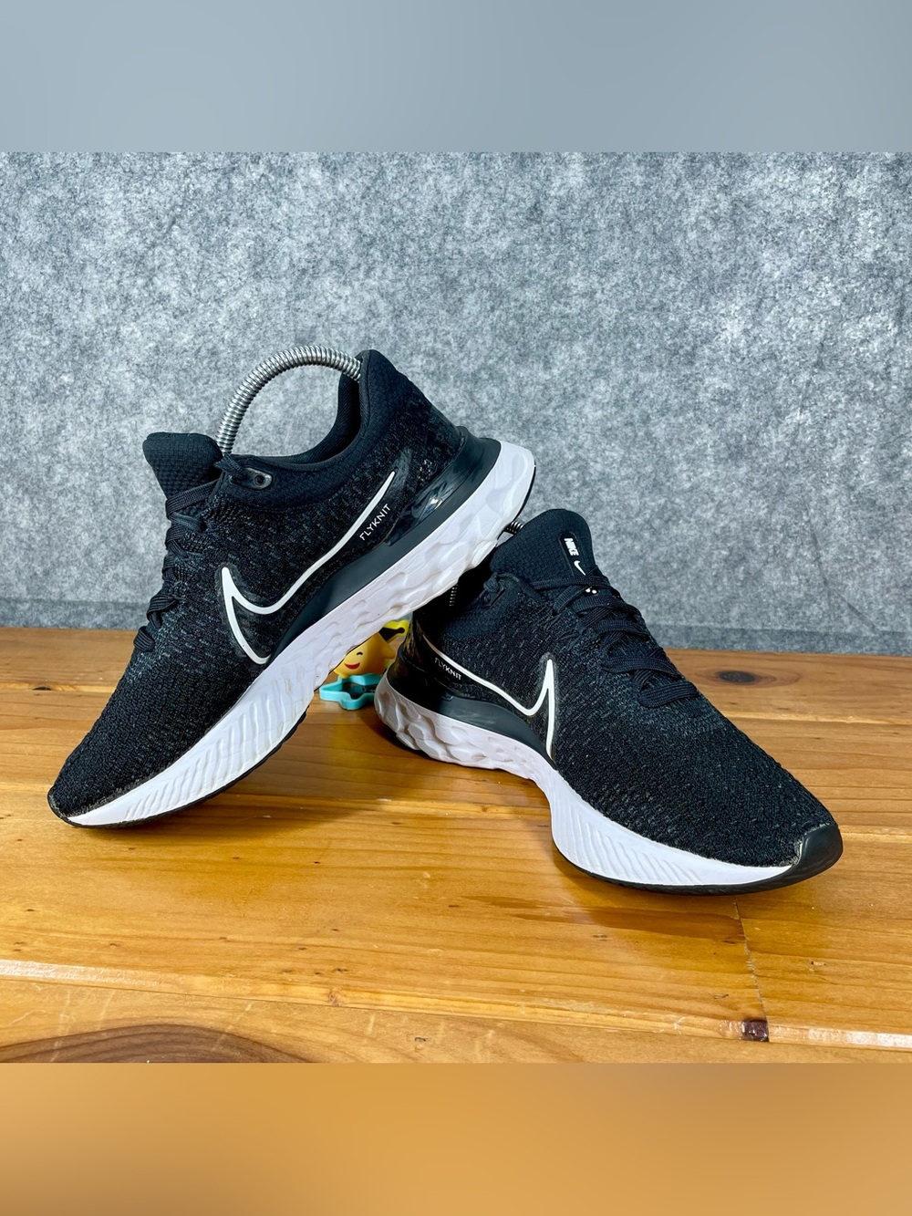 Nike React Infinity Run Flyknit 3 Shoes Womens Size 9 Black Running DD3024-001 - Picture 10 of 16